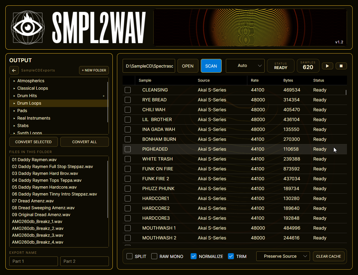 SMPL2WAV preview